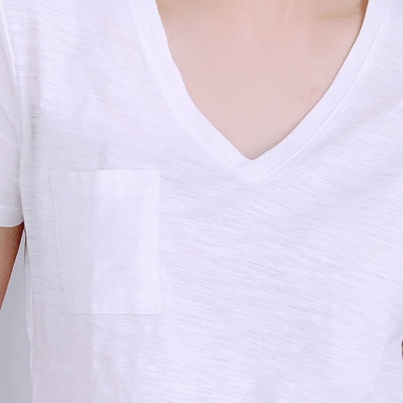 My Vintage Cotton V Neck Pocket Tee - Picture 7 of 8